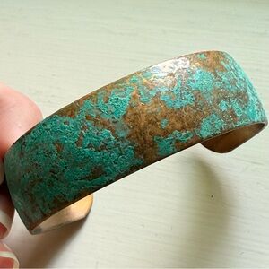 Turquoise Patina Cuff Bracelet